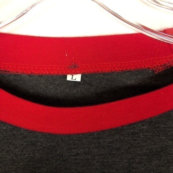 Merry Christmas red baseball tee - Picture 4 of 5